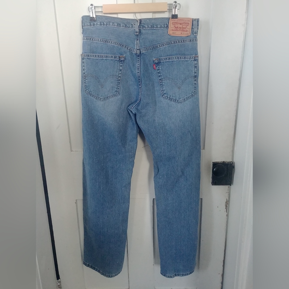 Levi's Men's Relaxed Straight 559 Blue Denim Jeans Size 33x32 - Picture 4 of 6